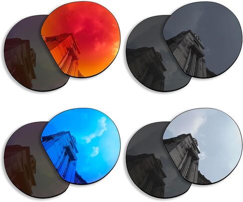 4 أزواج من العدسات البديلة المستقطبة لنظارات Oakley Meta HSTN OW8002 مقاس 51 مم AI، مضادة للخدش ومقاومة للصدمات in Saudi Arabia