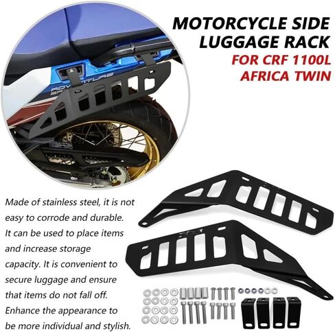 ل CRF 1100L أفريقيا التوأم 2024-2025 دراجة نارية السرج دعم بار جبل قوس الجانب الأمتعة رفوف السلة رفوف in Kuwait
