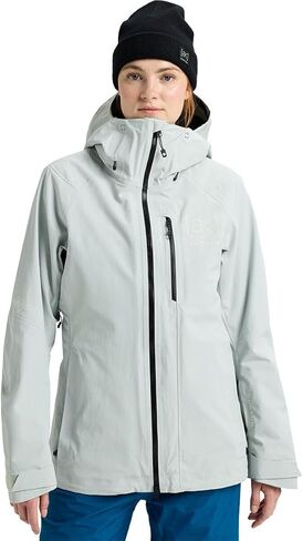 سترة Burton, AK GORE-TEX Upshift - للنساء، رمادي كلاود، S in Saudi Arabia