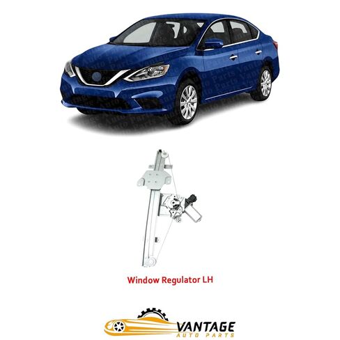 -‎ Front Power Window Regulator Driver Side Compatible with Nissan Sentra 2013-2019 | Direct Replacement | 807219AM0A | NI1350158 in Saudi Arabia
