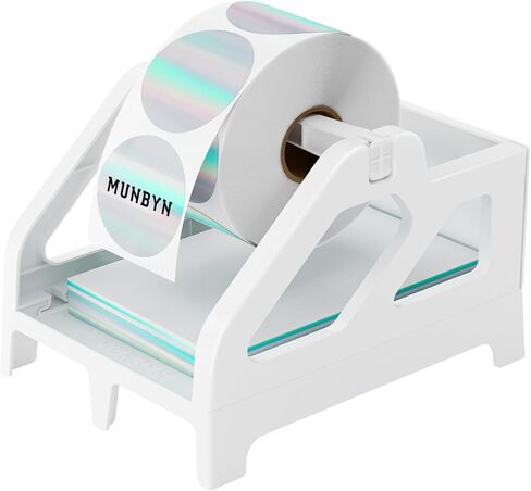 MUNBYN 130B Bluetooth Thermal Label Printer+Thermal Direct Shipping Label (Pack of 500 4x6 Per Roll Labels)+White Label Holder in Saudi Arabia