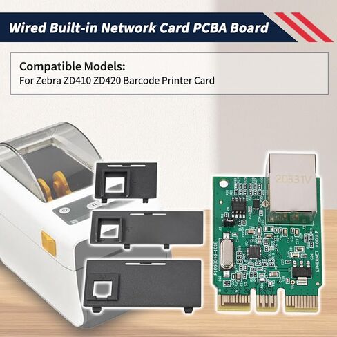 P1080383-442 Upgrade Ethernet Module Kit Fit for Zebra ZD410 ZD420 Barcode Printer Card Wired Built-in Network Card PCBA Board in Saudi Arabia