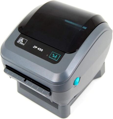 زيبرا ZP450-0502-0004A CTP طابعة ملصقات حرارية مباشرة عالية السرعة، تدعم UPS Worldship، FedEx، Stamps، Shipworks، Shiprush وغيرها الكثير (متجددة) in Saudi Arabia