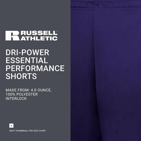 Russell Athletic Boys Dri-Power Essential Performance Shorts in Saudi Arabia