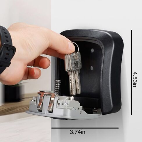 Generic Key Box Combination Lock Wall Mountable Key Box, Red in Saudi Arabia