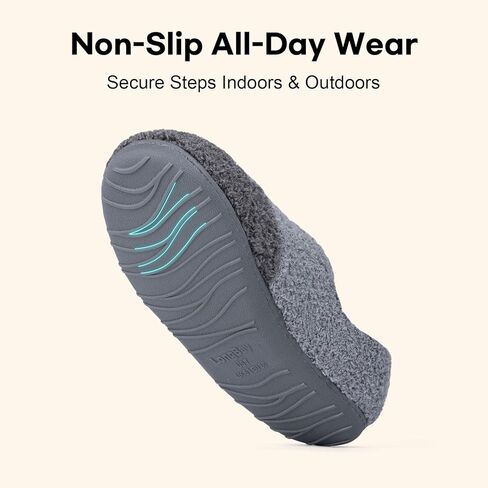 LongBay Women’s Two-Tone Slippers Cozy House Shoes with Removable Insole for Indoor Outdoor in Saudi Arabia