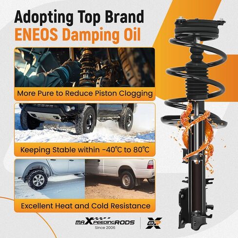 maXpeedingrods 6Pcs Front Struts & Rear Shocks Absorbers for Nissan Pathfinder 2013-2020 Infiniti QX60 2014-2020 Infiniti JX35 2013, Complete Struts with Coil Spring Sway Bars Links Suspension Kit in Saudi Arabia