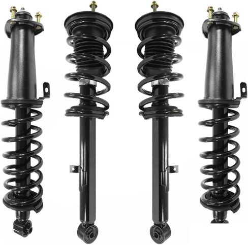 COMPLETESTRUTS - مجموعات الدعامات الأمامية والخلفية الكاملة مع استبدال نوابض لولبية لسيارة لكزس IS250 RWD سيدان 2006-2013 - مجموعة من 4 in Kuwait