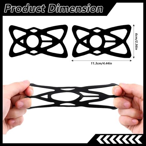 Bicycle Phone Mount Holder, 6 Pack Motorcycle Phone Mount Tether Grip Silicone Strap, Universal Bike Replacement Straps Holders Security Bands for Bike Motorcycle Handlebar Scooter in Saudi Arabia
