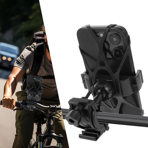 Bicycle Phone Mount Holder, 6 Pack Motorcycle Phone Mount Tether Grip Silicone Strap, Universal Bike Replacement Straps Holders Security Bands for Bike Motorcycle Handlebar Scooter in Saudi Arabia