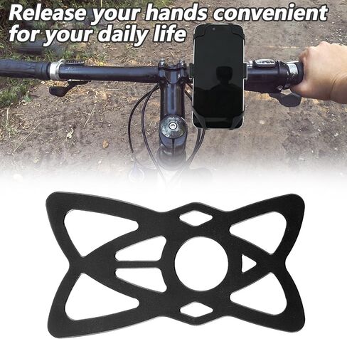 Bicycle Phone Mount Holder, 6 Pack Motorcycle Phone Mount Tether Grip Silicone Strap, Universal Bike Replacement Straps Holders Security Bands for Bike Motorcycle Handlebar Scooter in Saudi Arabia