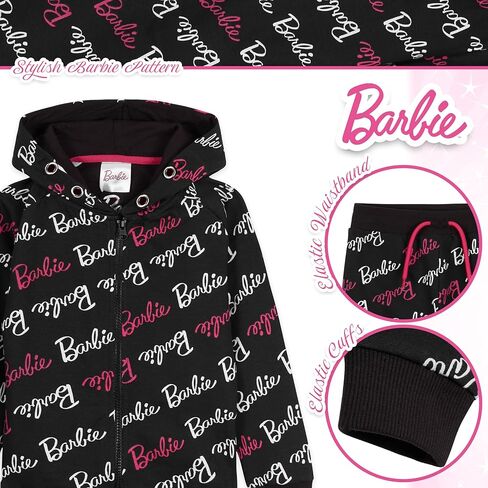 Barbie Girls Tracksuits, Zip Up Hoodie and Tracksuit Bottoms Sets for Girls in Saudi Arabia