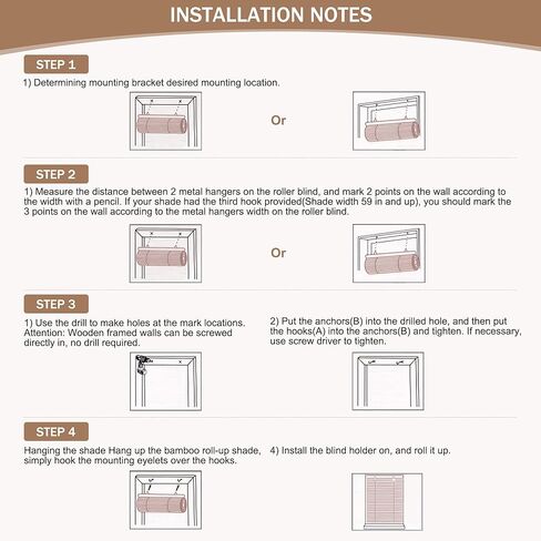 ALIMOO ستائر النوافذ المصنوعة من الخيزران اللاسلكي، نشمر ظلال رومانية، تصفية الضوء، ستائر الخيزران اللاسلكية للمنزل الداخلي، فناء الشرفة، 32 بوصة عرض × 72 بوصة طول in Kuwait