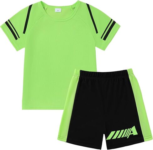 Teen Boys Clothes Summer Outfits Quick Dry Athletic Short Sleeve Boys' Shorts Set for Kids Clothes 7-14 Years in Saudi Arabia