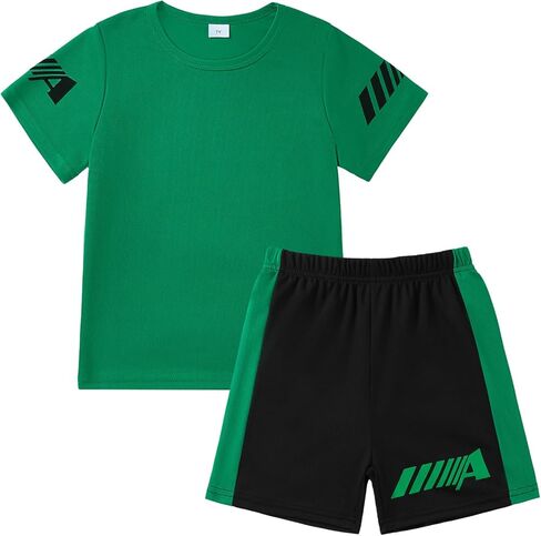 Teen Boys Clothes Summer Outfits Quick Dry Athletic Short Sleeve Boys' Shorts Set for Kids Clothes 7-14 Years in Saudi Arabia