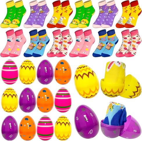 12 Pairs Easter Socks Bunny Carrot Socks Easter Gifts for Kid Easter Party Basket Stuffers Gift in Kuwait