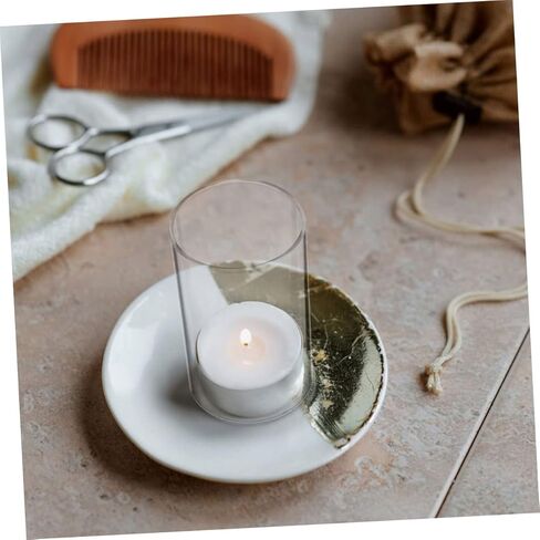 POPETPOP 3pcs Glass Candle Shades Cylinder Candle Holders Windproof Cover for Home Decor Suitable for Pillar in Saudi Arabia