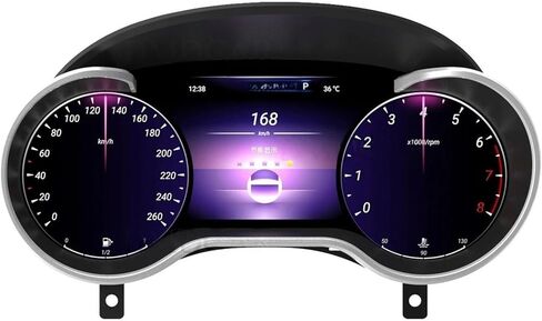 شاشة عرض لوحة القيادة الرقمية LCD للسيارة متوافقة مع Benz GLE Class W166 2015-2019 عداد السرعة العنقودي قمرة القيادة الافتراضية in Kuwait