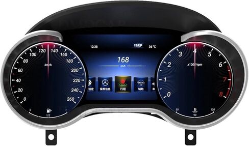 شاشة عرض لوحة القيادة الرقمية LCD للسيارة متوافقة مع Benz GLE Class W166 2015-2019 عداد السرعة العنقودي قمرة القيادة الافتراضية in Kuwait