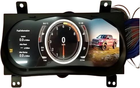 لوحة لوحة القيادة الرقمية LCD للسيارة عداد السرعة قمرة القيادة متوافق مع Toyota Hilux 2015-2020 in Kuwait