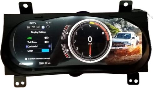 لوحة لوحة القيادة الرقمية LCD للسيارة عداد السرعة قمرة القيادة متوافق مع Toyota Hilux 2015-2020 in Kuwait