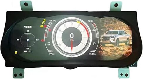 لوحة لوحة القيادة الرقمية LCD للسيارة عداد السرعة قمرة القيادة متوافق مع Toyota Hilux 2015-2020 in Kuwait