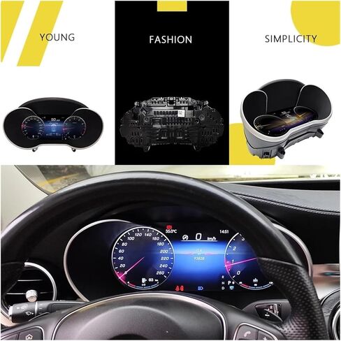 لوحة لوحة قيادة LCD وشاشة أندرويد 12.3 بوصة متوافقة مع Benz GLC/C-Class W205 W253 W253 أداة رقمية Carplay Auto 4G in Kuwait