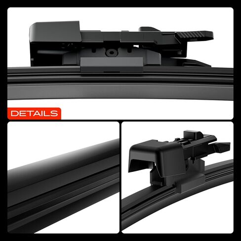A-Premium APWB794 24"+19"+11" Windshield Wiper Blades Compatible with Volkswagen Golf 2007/2010-2014, Golf City, GTI - Front Rear Wipers Blade Set for TLP/FR_2V, w/Wear Indicator & Towel (Pack of 3) in Kuwait