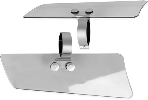 Leg Wind Deflector, PSLER Motorcycle Front Fork Wind Deflectors with Brackets for VT1100C2 Shadow Sabre, VN1500D Vulcan Classic, VL1500 Boulevard, XV1600 Road Star Classic, Clear in Saudi Arabia