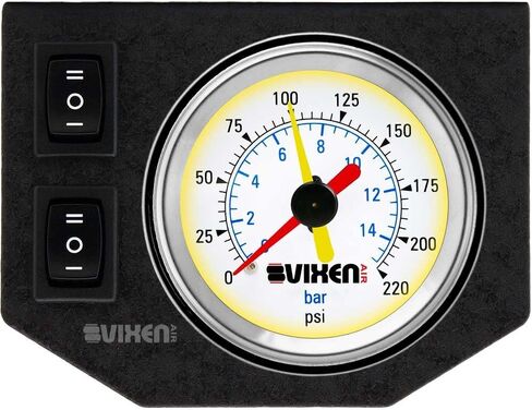 Vixen Air 4 Valve Suspension Manifold with One Dual Needle White Gauge Panel, 3/8" OD Hose 50 FT, 1/4" OD Hose 35 FT and Fittings VXF2CM01W in Saudi Arabia