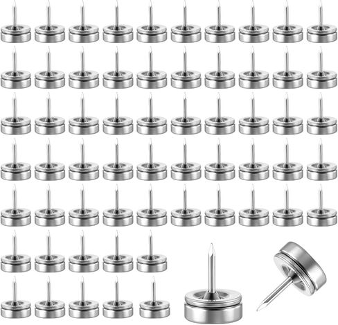 60 Pack Magnetic Pushpin, Magnetic Clips Magnet Thumb Tacks Magnet Tacks Push Pins for Cork Board Wall Bulletin Board Photo Wall in Kuwait