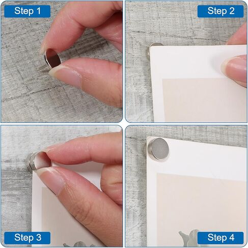 60 Pack Magnetic Pushpin, Magnetic Clips Magnet Thumb Tacks Magnet Tacks Push Pins for Cork Board Wall Bulletin Board Photo Wall in Kuwait