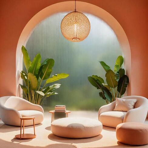 فرحان ريد ريد زجاج الخصوصية فيلم متجمد نافذة التشبث نافذة الخصوصية فيلم 3D ديكور الأشعة فوق البنفسجية حجب التحكم في الحرارة ثابت التشبث الفينيل لا الغراء غطاء قابل للإزالة للحمام غرفة المعيشة مكتب، 17.5''x78.7 in Kuwait