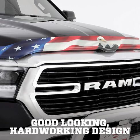 واقي غطاء محرك السيارة بطانات هاسكي مع العلم الأمريكي | يناسب 2007-2013 تويوتا تندرا؛ 2008-2022 سيكويا، رفيع المستوى/درع الحشرات - قطعة واحدة، متعدد الألوان - الولايات المتحدة الأمريكية | 2818544 in Kuwait