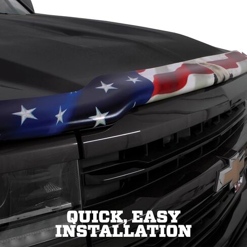 واقي غطاء محرك السيارة بطانات هاسكي مع العلم الأمريكي | يناسب 2007-2013 تويوتا تندرا؛ 2008-2022 سيكويا، رفيع المستوى/درع الحشرات - قطعة واحدة، متعدد الألوان - الولايات المتحدة الأمريكية | 2818544 in Kuwait