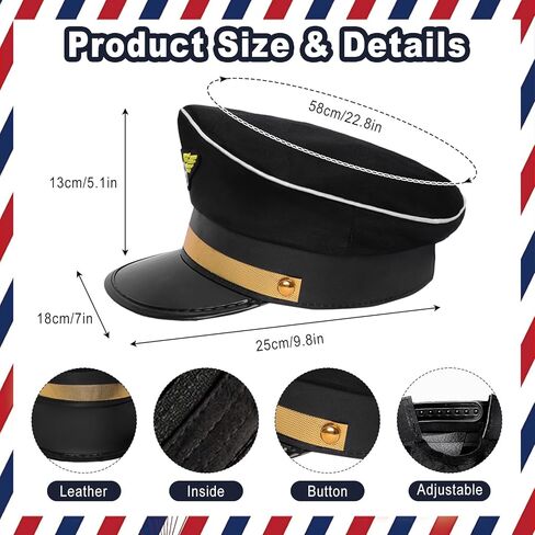 Pilot Captain Costumes Flight Attendant Stewardess Accessories Hat Sunglasses Scarf for Adult Halloween Cosplay Party in Saudi Arabia