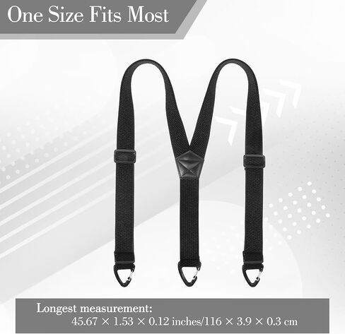 Hidden Suspenders for Men Under Clothes, Y Back Elastic Men's Suspenders with 3 Snap Loop Adjustable Heavy Duty Work Suspender for Men Women Suits Jeans (1.53 Inch Wide) in Saudi Arabia