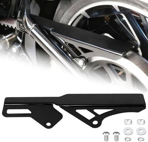 Black Rear Chain Guard Cover for 2018-2026 Harley Softail Street Bob, FXDR 114, Fat Bob, Low Rider, Low Rider S, Low Rider ST, Softail Standard, Breakout, M8 Engine Parts in Kuwait