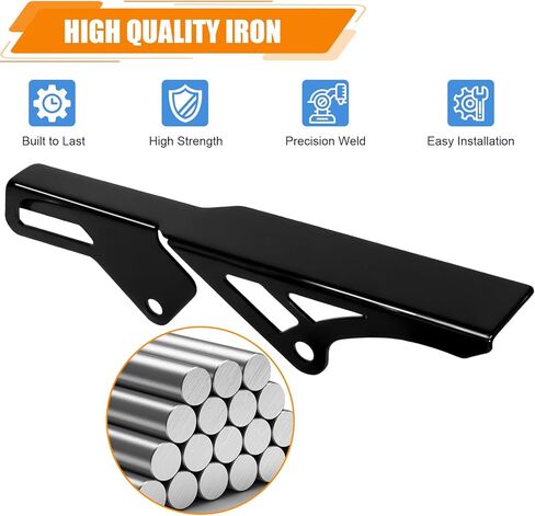 Black Rear Chain Guard Cover for 2018-2026 Harley Softail Street Bob, FXDR 114, Fat Bob, Low Rider, Low Rider S, Low Rider ST, Softail Standard, Breakout, M8 Engine Parts in Kuwait