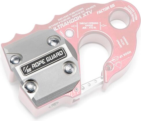 Factor 55 UltraHook XTV Rope Guard for Synthetic Rope Protection, for XTV Powersport Vehicles, Silver in Saudi Arabia