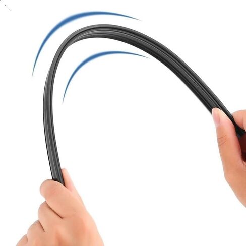 2pcs Car Universal Side Window Wiper Removes Water Mist and Rainwater from The Window Glass with Double Scraping Rubber Strips in Saudi Arabia