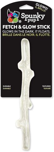 Spunky pup Glow in the Dark Stick Dog Toy Non-Toxic Waterproof Dental Texture for Teeth and Gums in Kuwait