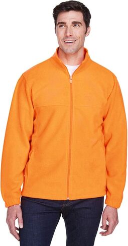 Harriton Men's 8 oz. Full-Zip Fleece L SAFETY ORANGE in Saudi Arabia