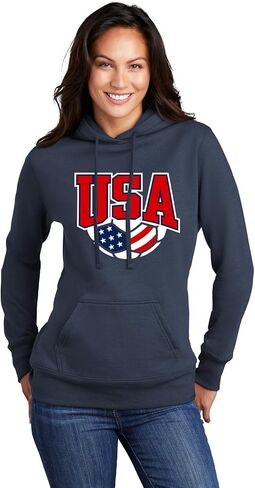 Go All Out USA Soccer America Red White And Blue Mens Women Youth Sweatshirt Hoodie in Saudi Arabia