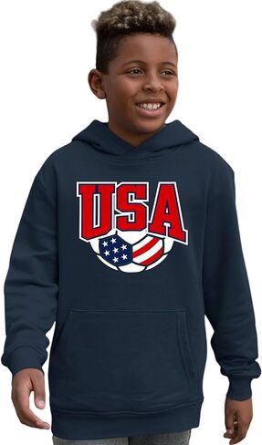 Go All Out USA Soccer America Red White And Blue Mens Women Youth Sweatshirt Hoodie in Saudi Arabia