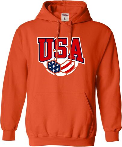 Go All Out USA Soccer America Red White And Blue Mens Women Youth Sweatshirt Hoodie in Saudi Arabia