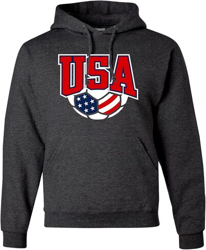Go All Out USA Soccer America Red White And Blue Mens Women Youth Sweatshirt Hoodie in Saudi Arabia