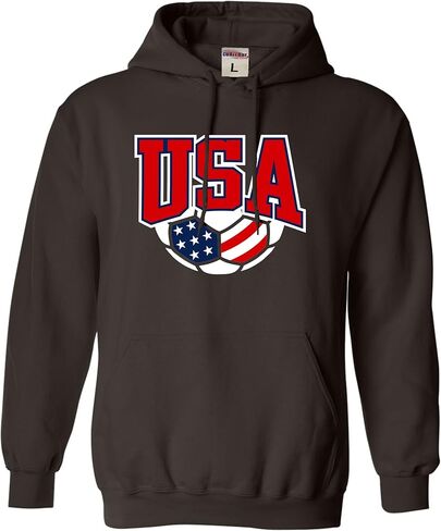 Go All Out USA Soccer America Red White And Blue Mens Women Youth Sweatshirt Hoodie in Saudi Arabia