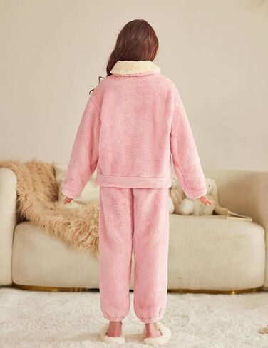 Arshiner ملابس الفتيات 2 قطعة ملابس غامضة الشتاء الدافئة الصوف فضفاضة البلوز البلوز و Sweatpant Sweatsuit in Kuwait