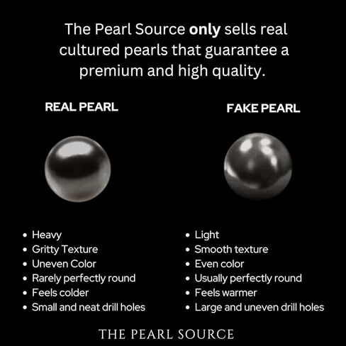 The Pearl Source Pearl Bracelet 11-12mm Black Tahitian Pearl with Rubber Band and Sterling Silver Clasp in Saudi Arabia